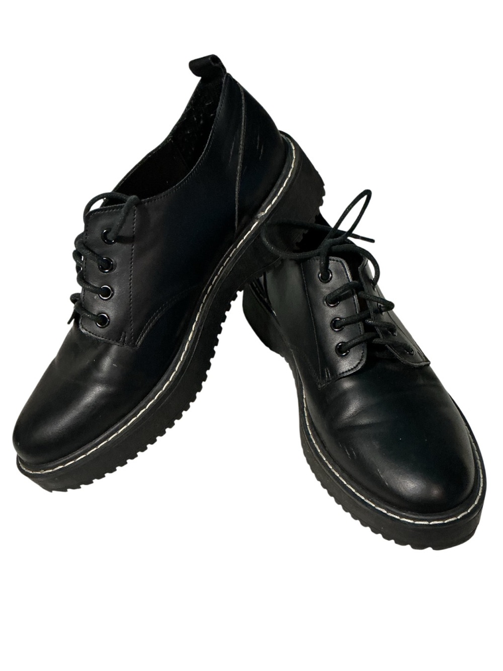 Madden Girl Black  KATCHY Platform  Oxford Loafers Shoes